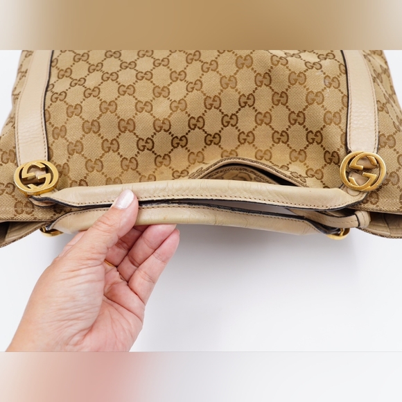 AO34❤️Gucci Miss GG Canvas Convertible Tote - Picture 8 of 14